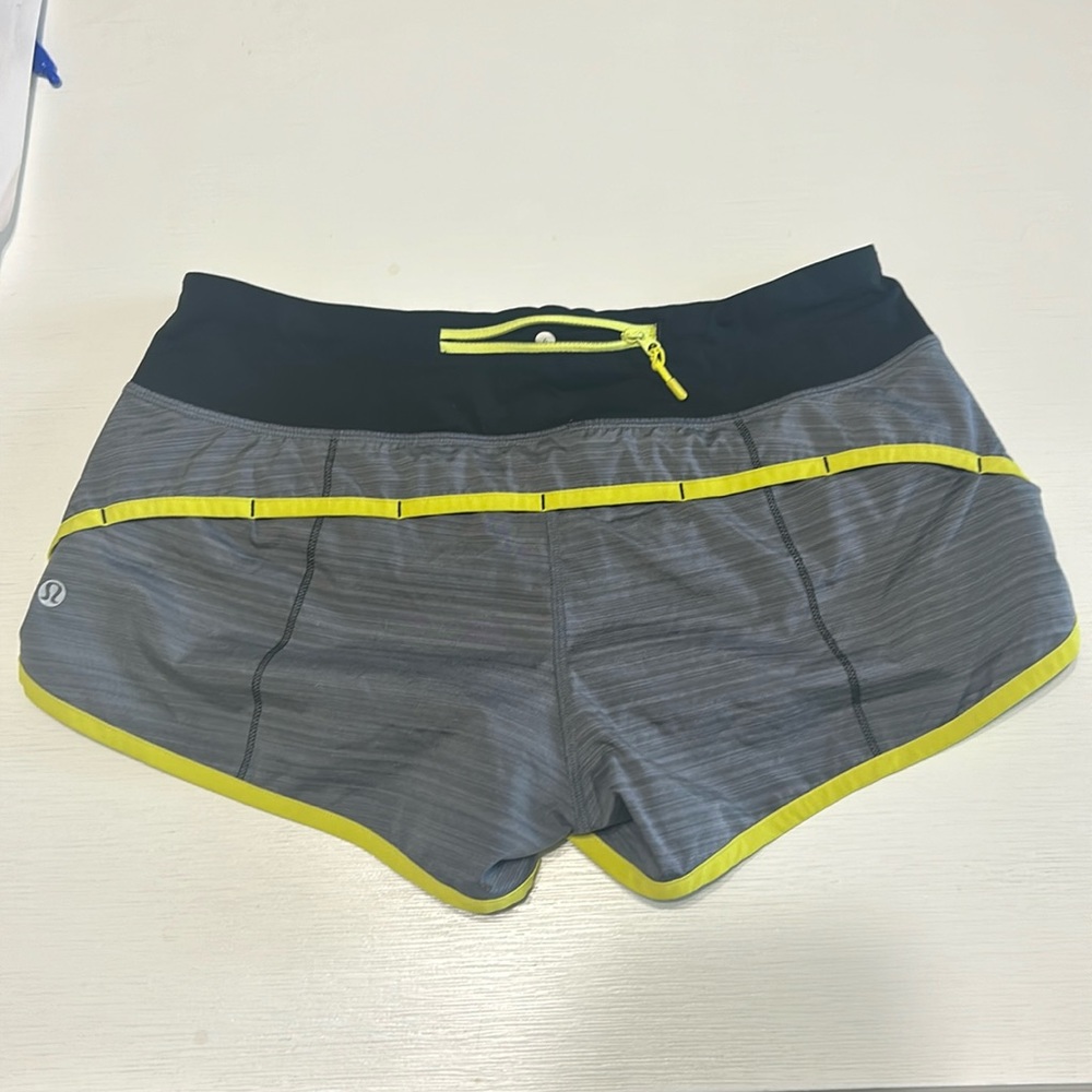 Lululemon speed up shorts . Size 6
